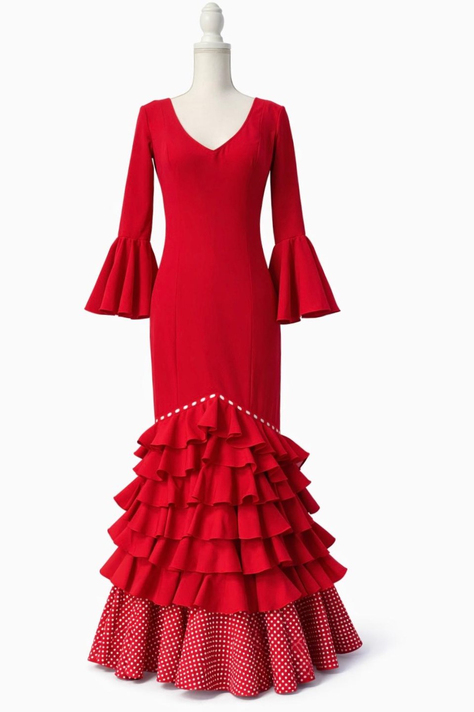 Vestido Carmen rojo